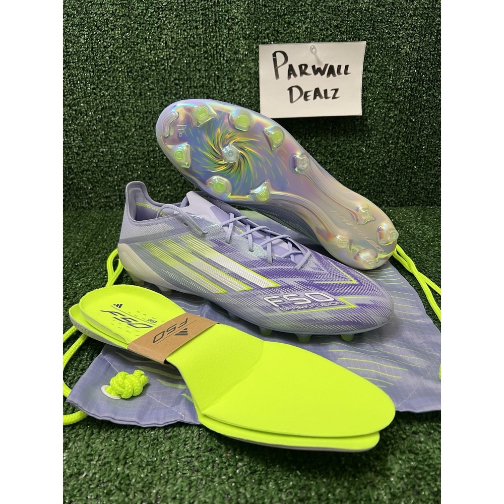 Adidas F50 Sparkfusion Elite FG/AG Soccer Cleats Violet Womens 13 Mens 12 JR9225